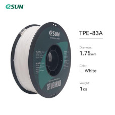 Пластик eSUN TPE-83A Колір Білий з бабіною 1 кг