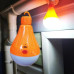 Акумуляторна LED лампочка 30W - біле світло, помаранчева